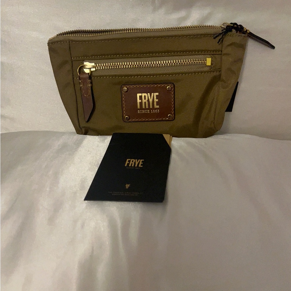 FRYE Ivy Nylon Cosmetic Zip Pouch